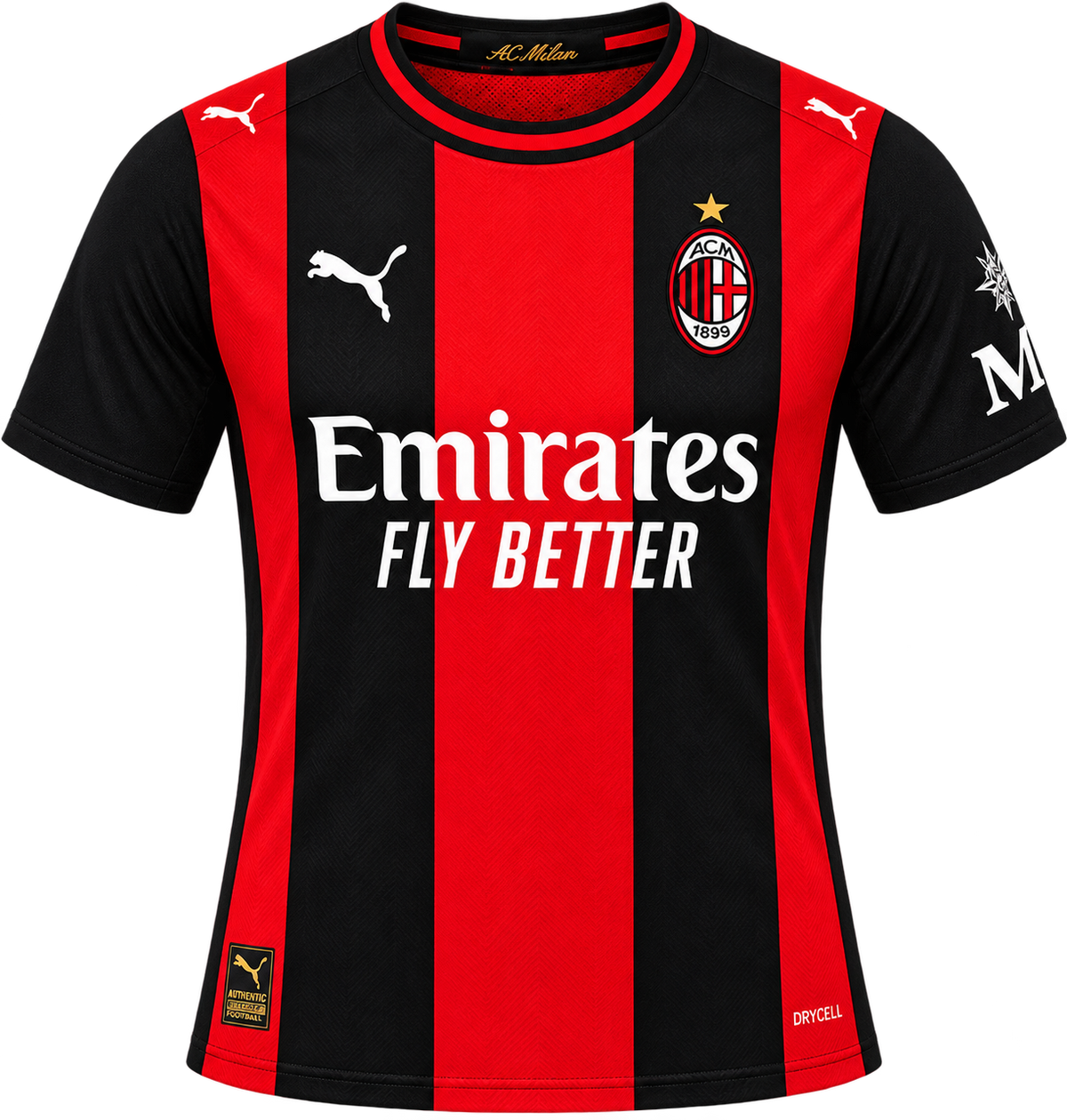 AC Milan 2027 Home Kit – Red & Black Jersey