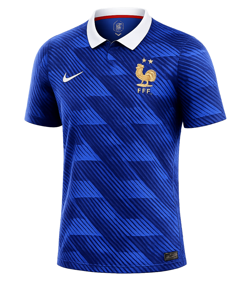 France National Team Nike Pre-Match/Training Jersey – Dark Royal Blue Geometric Kit