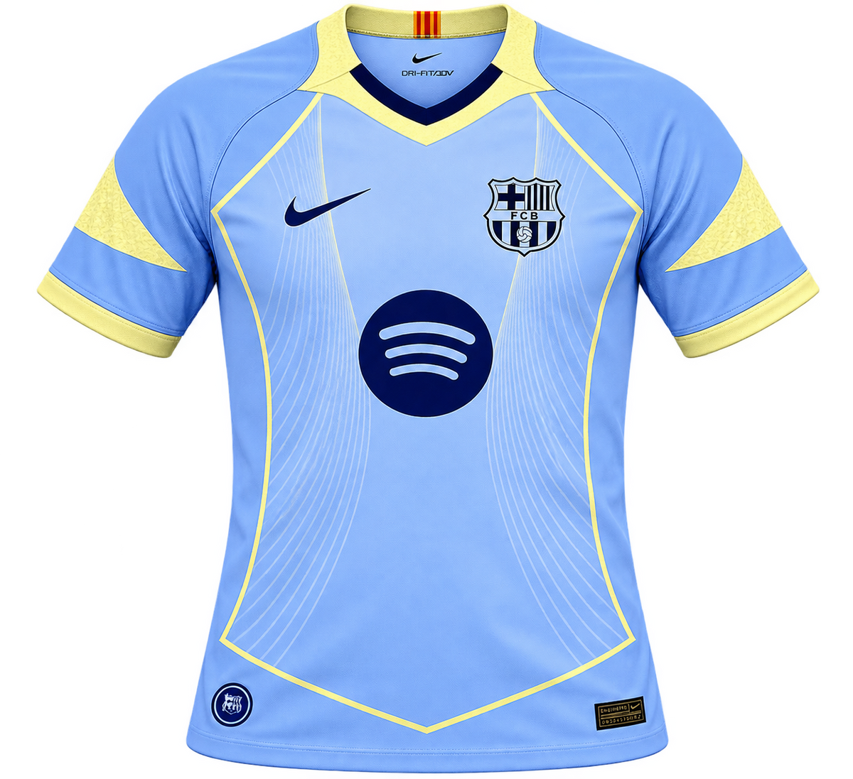 FC Barcelona 2024/25 Nike Third Jersey – Light Blue & Yellow Edition
