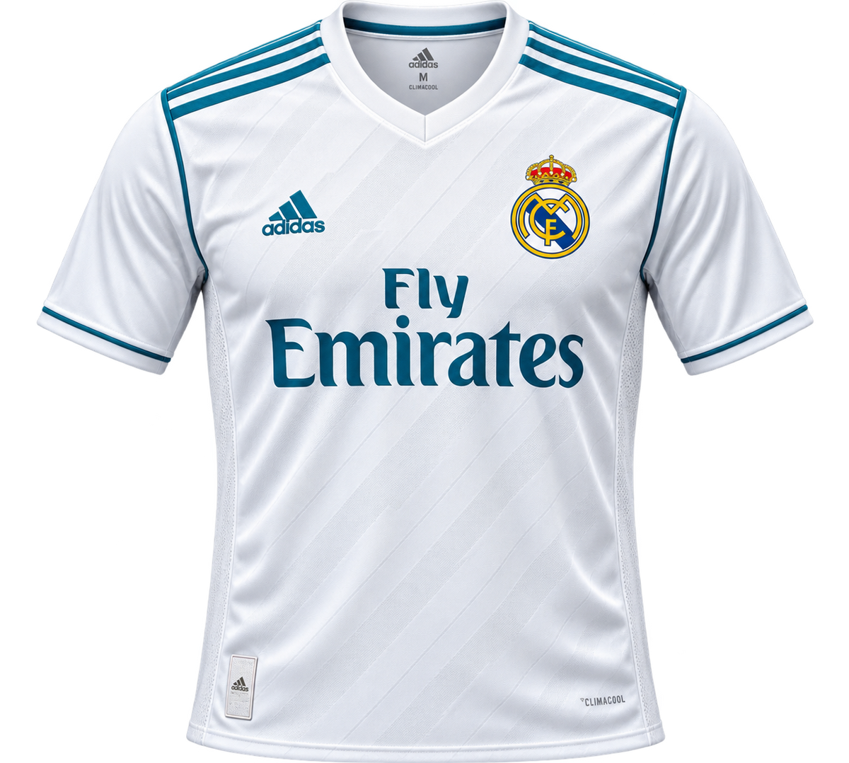 Real Madrid 2017–18 Home Jersey – Fly Emirates Edition