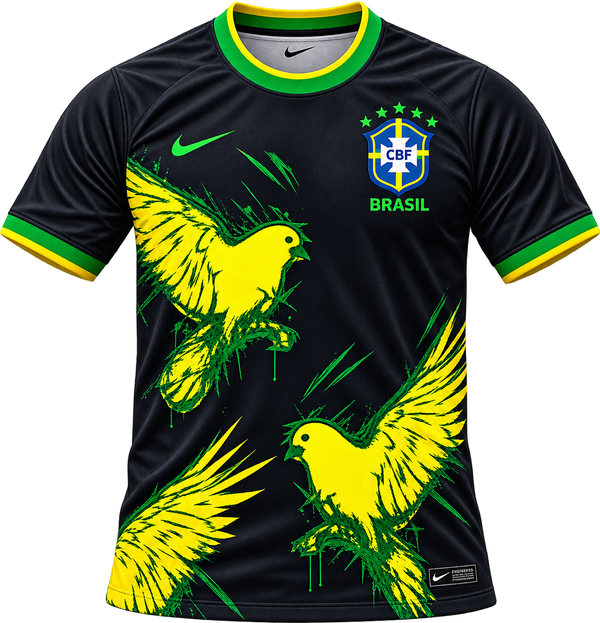 Brazil Bird of Paradise Special Edition Jersey – Black Amazonian Concept (Nike Men's Kit)