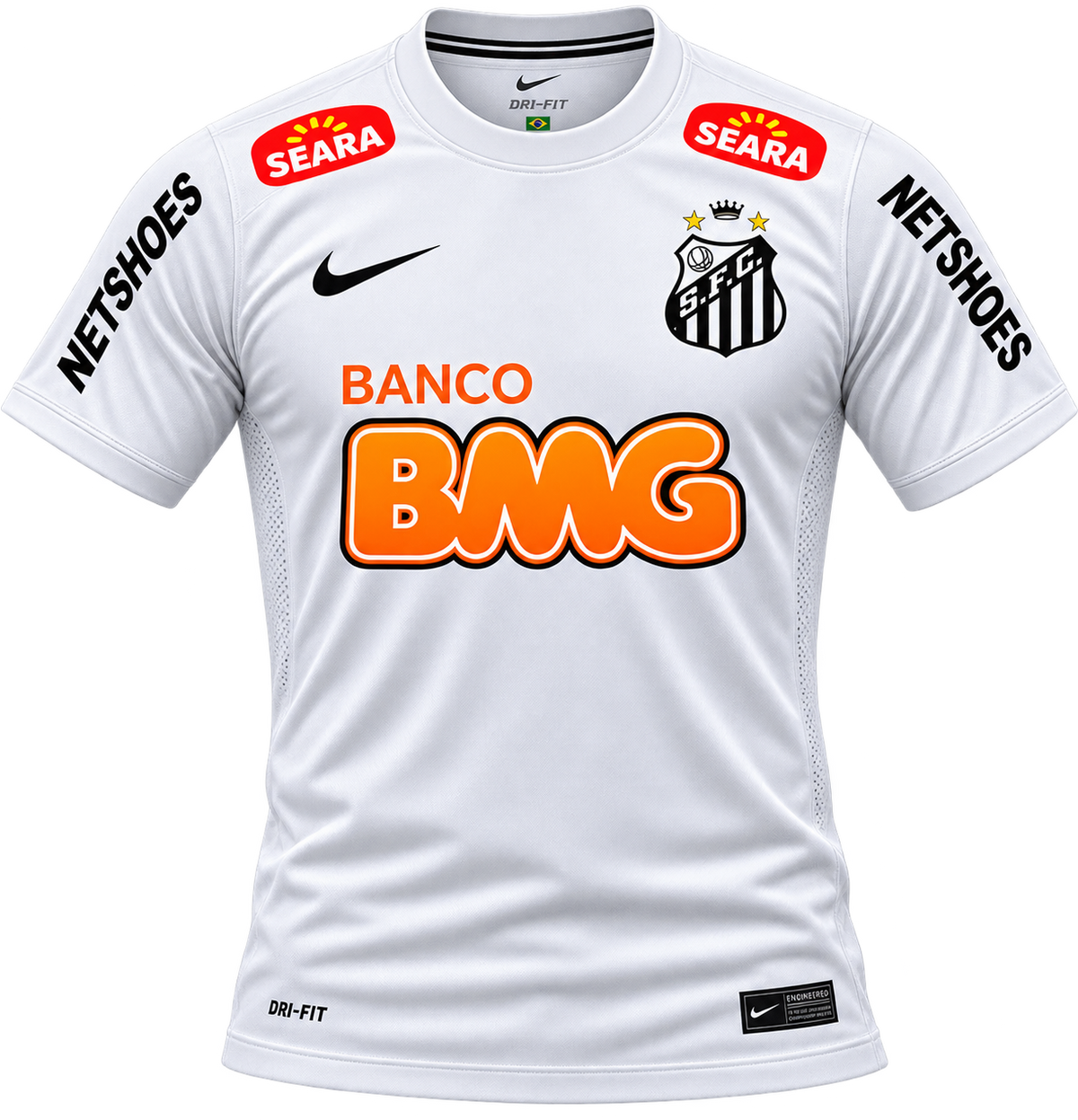 Santos FC Classic White Home Jersey 2012