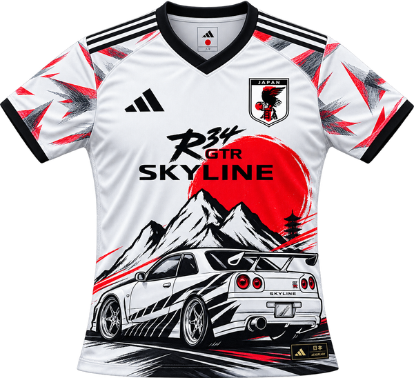 Japan x Adidas Special Edition "Nissan Skyline R34 GTR" Jersey