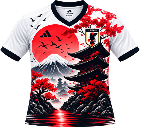 Japan x Adidas Special Edition "Mount Fuji & Pagoda" Jersey