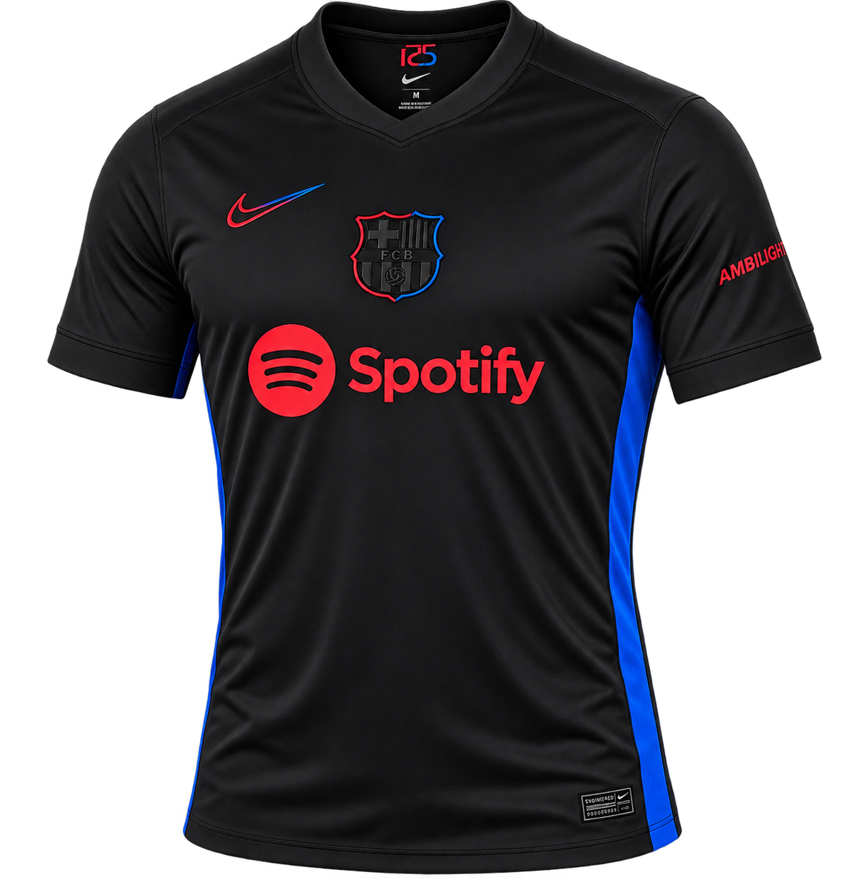 Nike FC Barcelona 2024/25 Men's Stadium Away Jersey - Black
