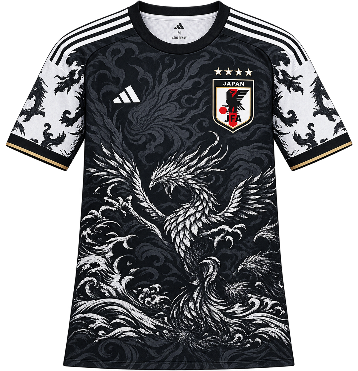 Japan x Adidas Special Edition "Black Dragon" Jersey